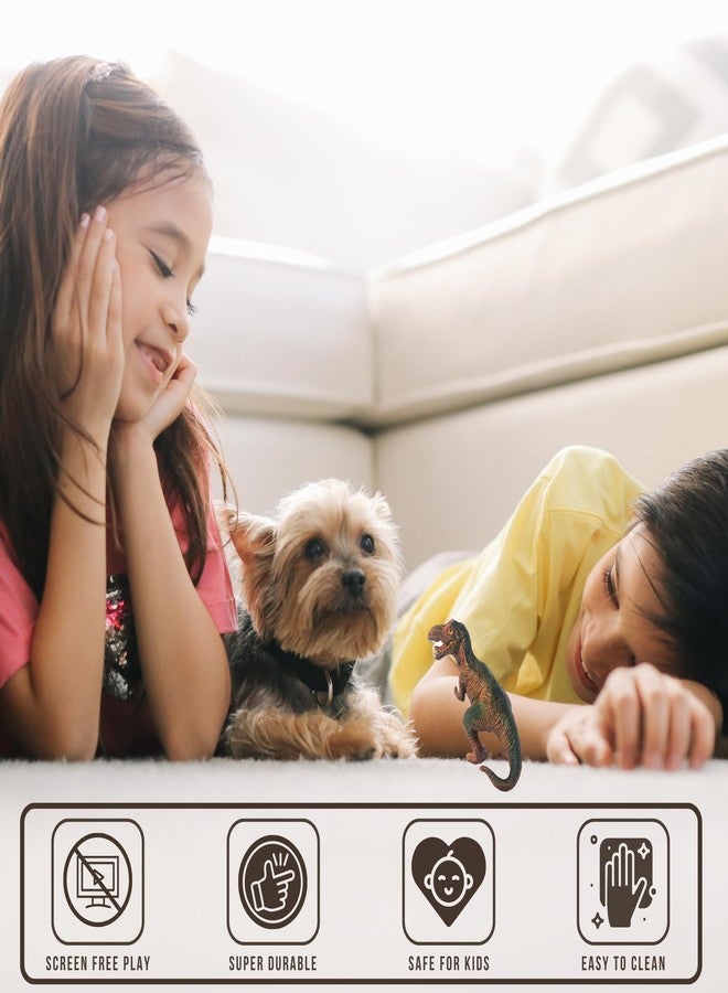 CRYA T Rex Toy Dinosaur Action Figure, Realistic Tyrannosaurus Rex Dinosaur Toys for Kids, 6 CM Trex Toy for Play and Display, Educational Jurassic Dino Toys for Boys & Girls (Small T Rex) - Image 2